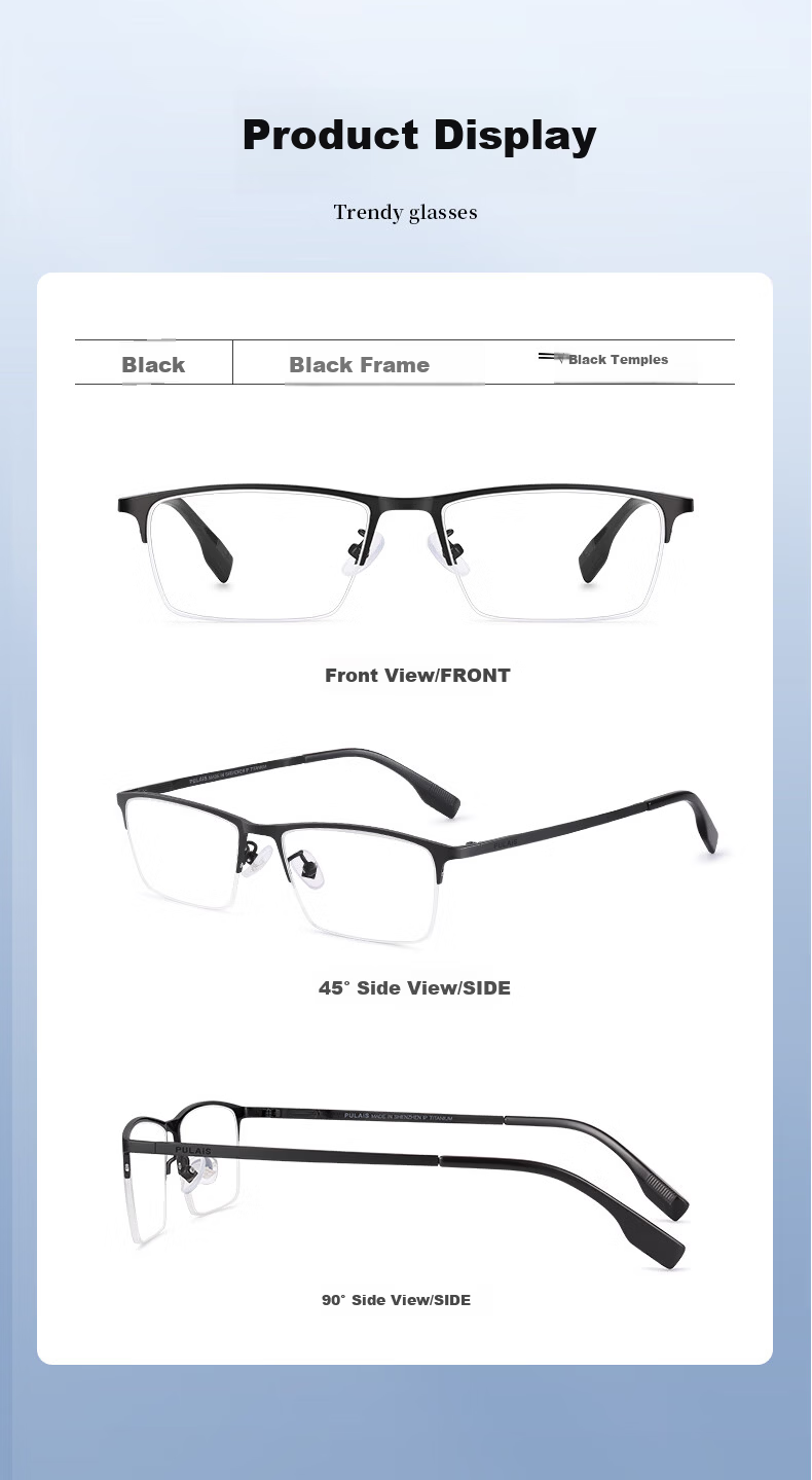Pulais Reading Glasses for Men, Genuine Business Lightweight Titanium Gold Eyeglasses, Japanese Imported High-Definition Bifocal Reading Glasses 14