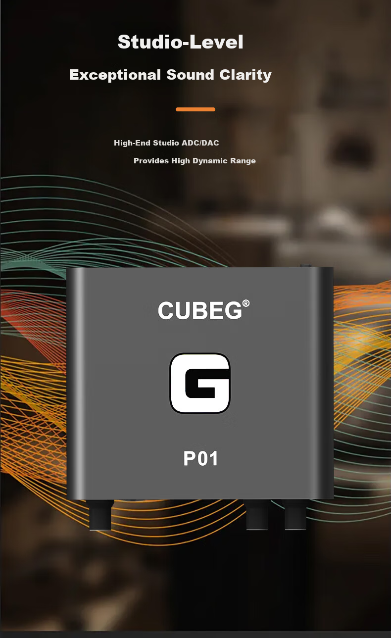 CubeGP01 Built-in 48V Professional Software Sound Card Live Streaming Recording Gaming Wired Wireless Recording Professional Streaming Equipment Official Debugging [Requires Computer Connection] 3
