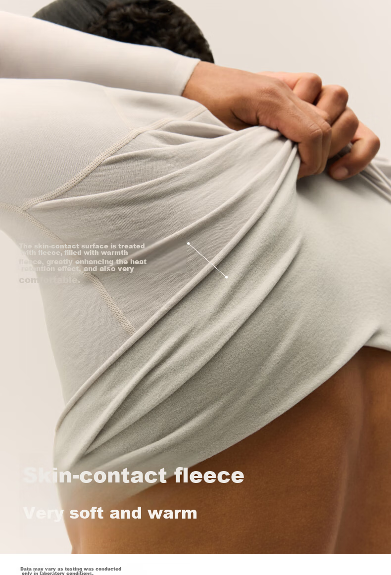 Bananain Repi502++ Unisex Thermal Underwear Set 7A Antibacterial Thickened Autumn Winter Base Layer Shirt and Pants 9