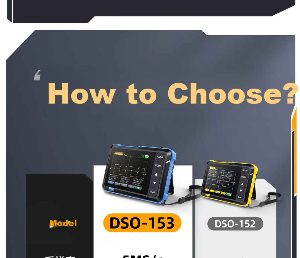 FNIRSI Mini Digital Oscilloscope 2-in-1 Multifunction Portable Mini Signal Generator 1MHz Bandwidth 6