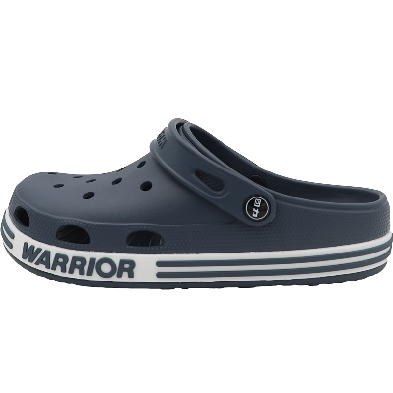 Warrior Men's Outdoor Casual Slippers Soft Thick Sole Sports Beach Shoes SDJ-0237 Blue Gray Size 41