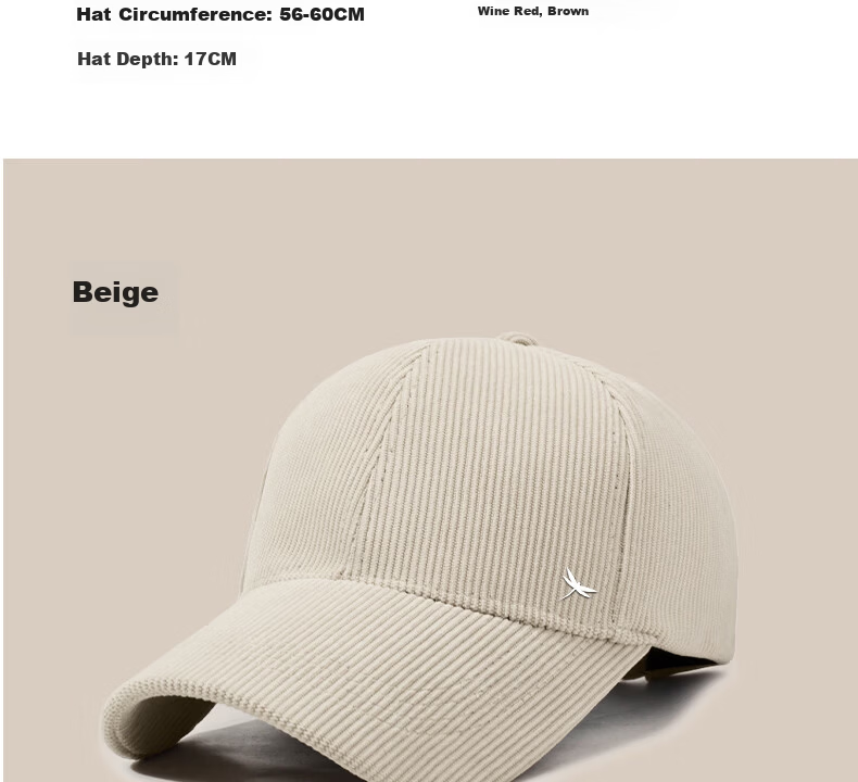 Red Dragonfly Women's Autumn Winter Warm Baseball Cap Korean Style Outdoor Sunshade Sunscreen Large Head Circumference Slim Face Duckbill Hat 17