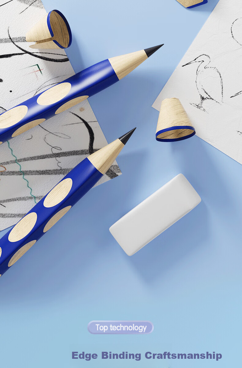 M&G Stationery HB Hole Pencil 30pcs Student Writing Practice Pencil Children Posture Correction Triangular Wooden Grip AWP30718 6
