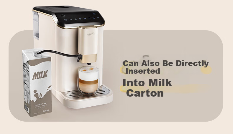 Gevi Fully Automatic Coffee Machine Small Grinder Integrated Italian American Coffee Dual Heating System GV-K01S One-Key Bean Cleaning [7-Day Free Trial] [Price Protection 618] 16