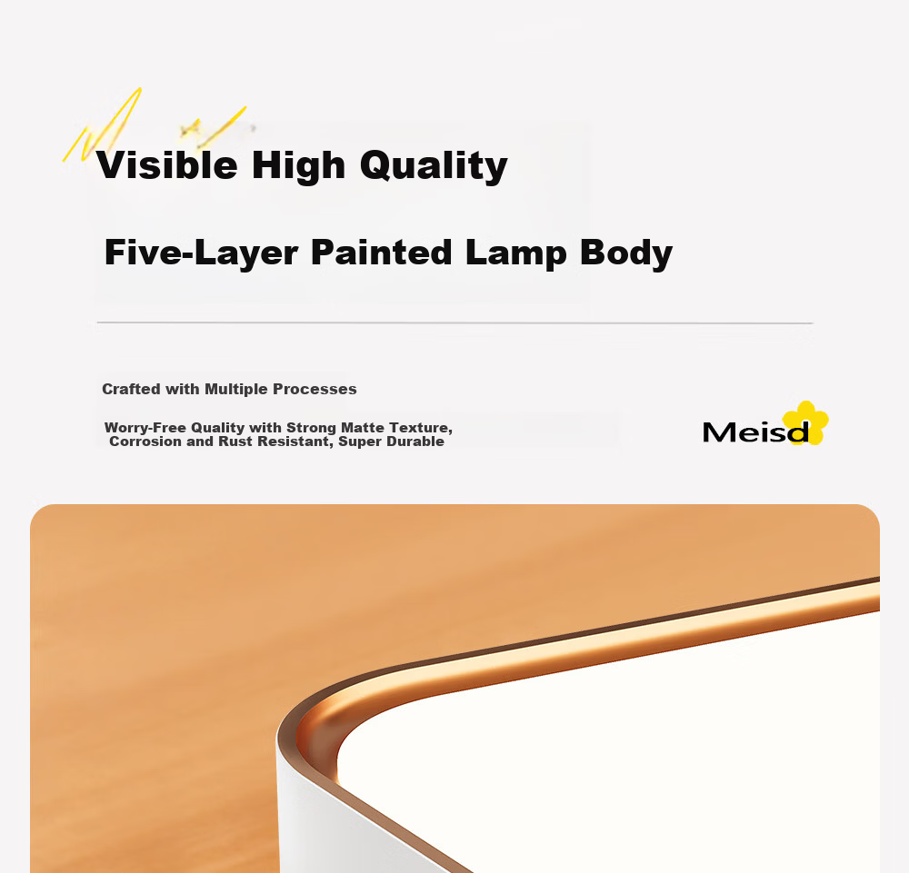Oppein Full Spectrum Eye Protection LED Ceiling Light for Bedroom Study Children's Room Modern Minimalist Lighting with Installation Included 12