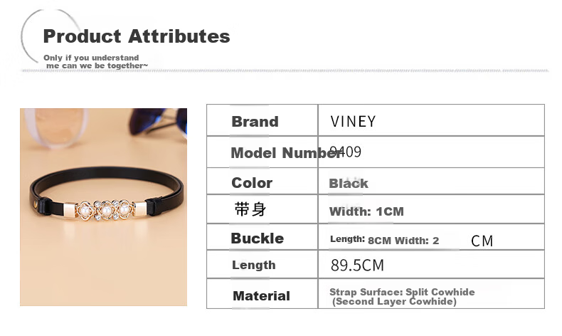 Viney Women's Genuine Leather Belt Decorative Waistband for Skirts and Sweaters Casual Stylish Birthday Gift 5
