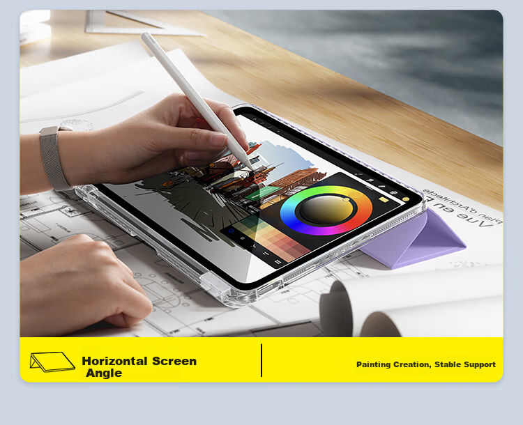 Baseus iPad Pro Case Apple Tablet Protective Cover with Invisible Dual Stand [2026 Upgrade] Compatible with 2025/24 iPad Pro 13-inch 7