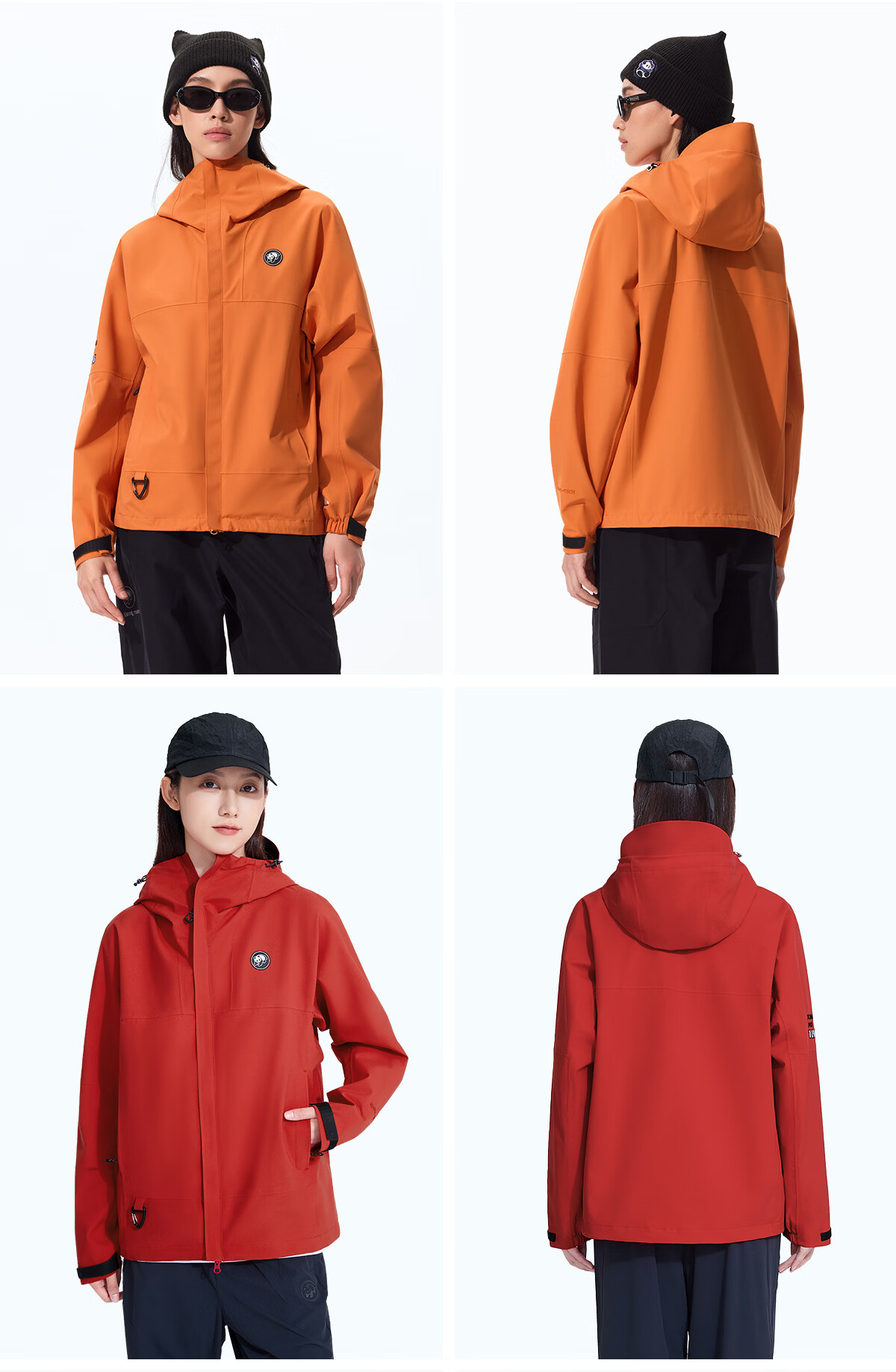 Xiongmao [Liu Yifei's Same Style], Rain Shell Outdoor Jacket for Men And Women, Single Layer Heavy Rain Protection, Triple Protection Mountaineering Coat, Model 6169B 28