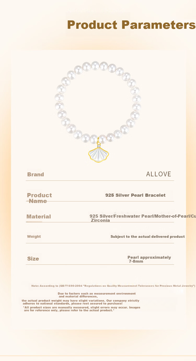 ALLOVE Yibezu Freshwater Pearl Bracelet for Women, 2026 New Style, Birthday Gift for Women, Valentine's Day Present for Girlfriend Or Wife 7