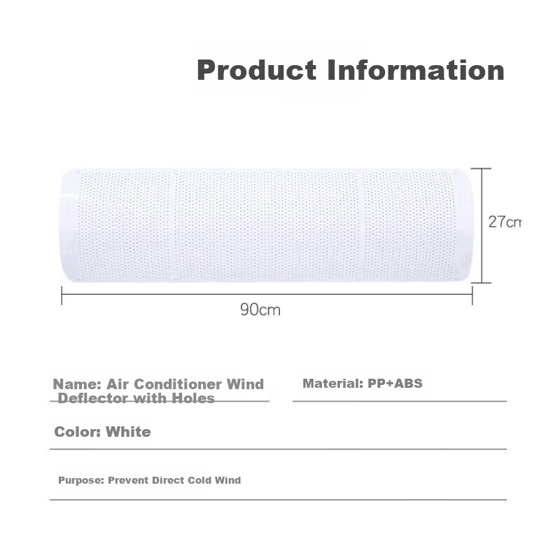 Miaomei No-Drill Air Conditioner Wind Deflector Adjustable Retractable Hanging Shield for Baby and Maternity Use 7