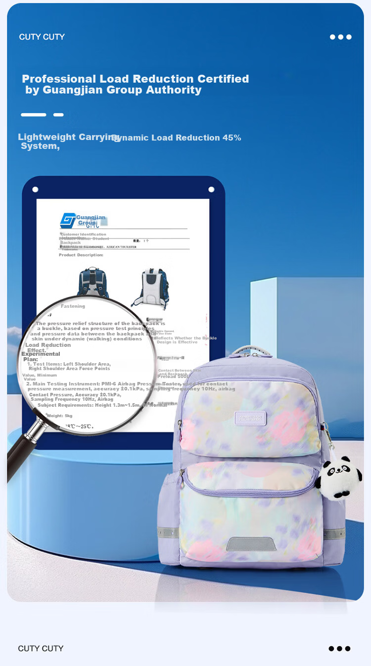 AMERICAN TOURISTER Girls' Antibacterial Lightweight Backpack for 5-6 Grade Elementary Students Large Capacity School Bag NG3*004 3