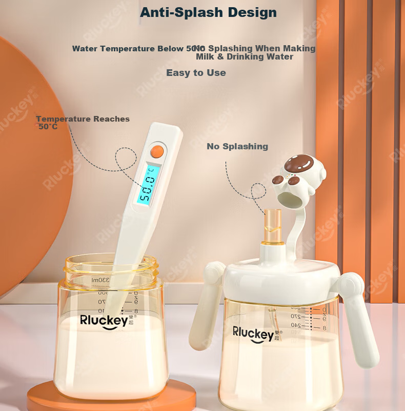 Leqi Children's Milk Cup PPSU Straw Cup Water Drinking Cup Measuring Cup V-Shaped Spray Gravity Ball Straw 11