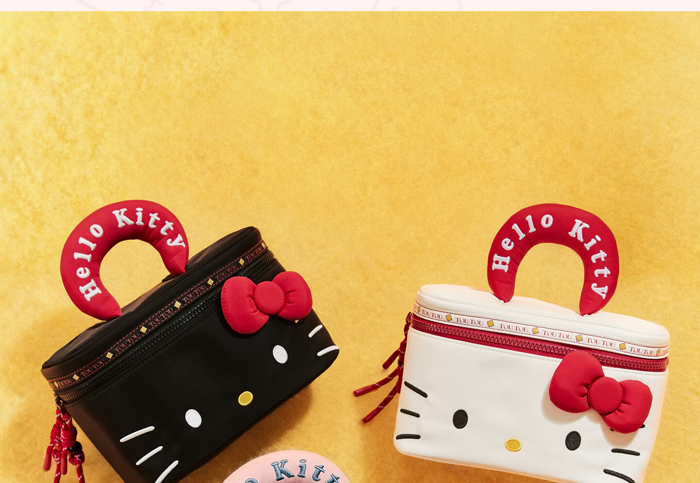 Toutou New Hello Kitty Denim Makeup Bag Storage Camera Bag Children's Day Birthday Gift for Girlfriend 4