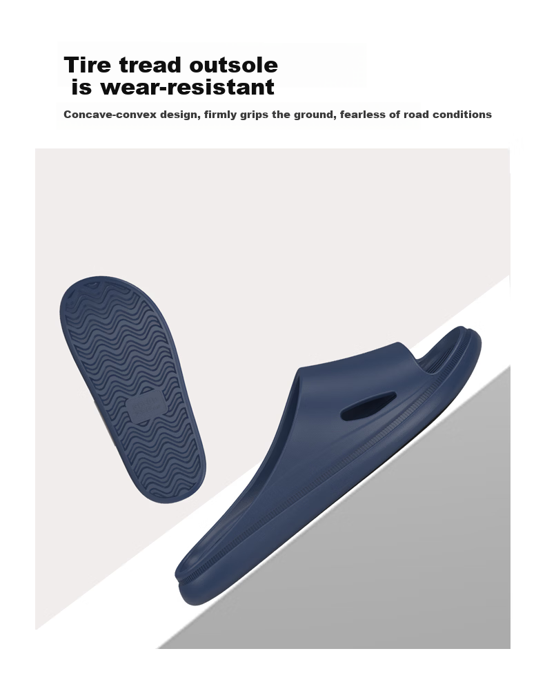 Qiumuxi Men's Slip-Resistant Thick-Soled EVA Indoor Quiet Home Bathroom Couple's Slippers with Soft Sole Feeling 4