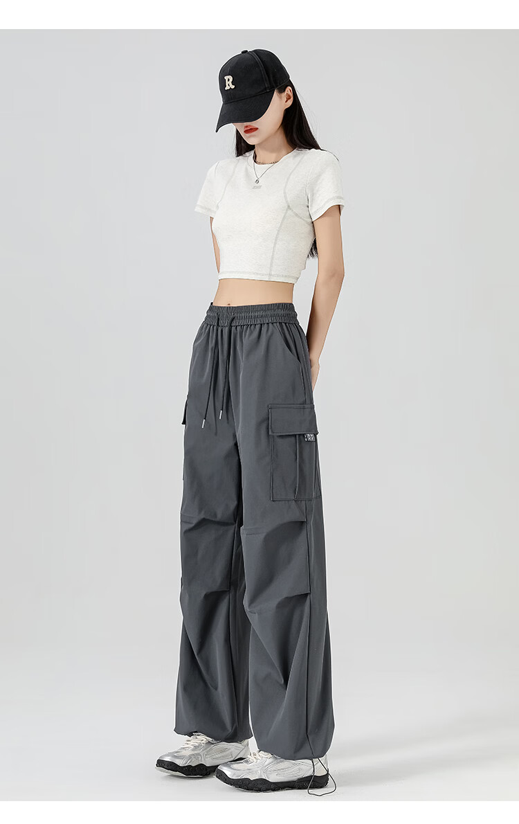 Xueqiman Twill Work Pants Women Summer Quick-Dry American Style Sports Convertible High-Waist Hiking Outdoor Softshell Pants 23