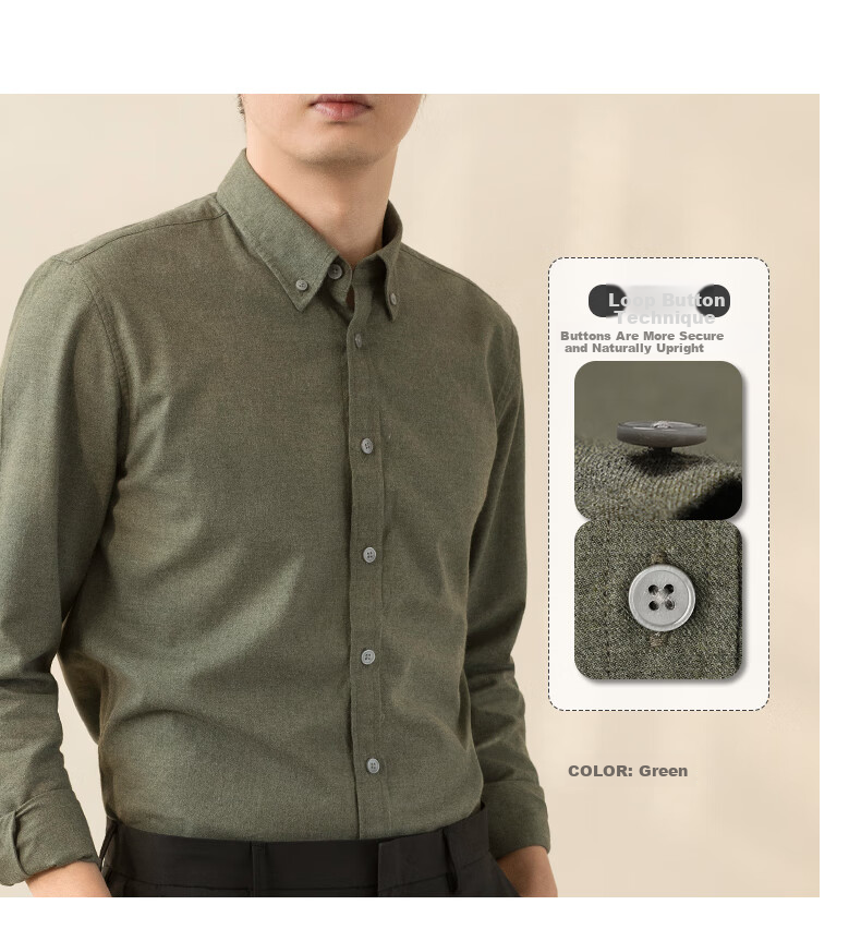 BLACKMONDAY Premium Cotton Yarn-Dyed Long Sleeve Shirt Men Autumn Winter 100% Cotton Business Casual Dress Shirt 11