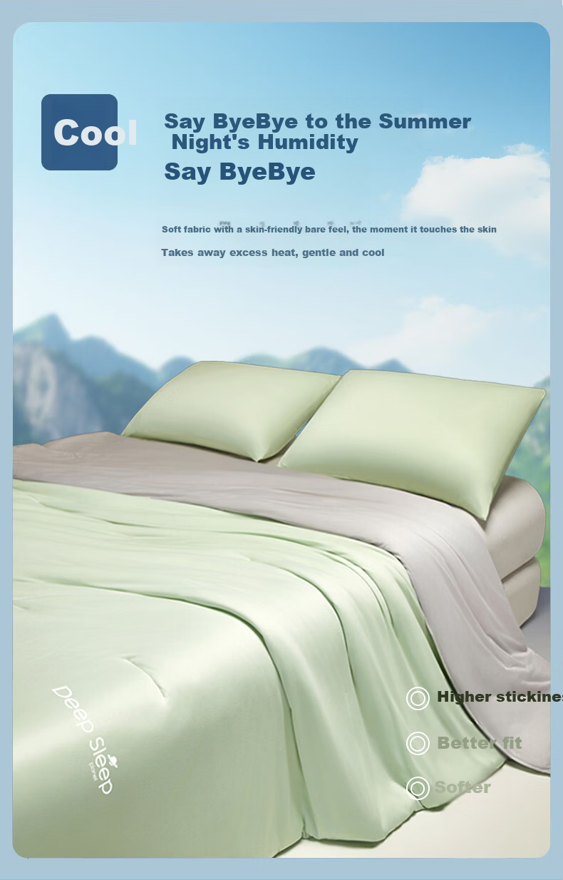 MUJI Class A Summer Quilt Machine Washable Thin Quilt Core Deep Sleep Temperature Control Summer Cooling Air Conditioning Quilt Single 150*200cm 3