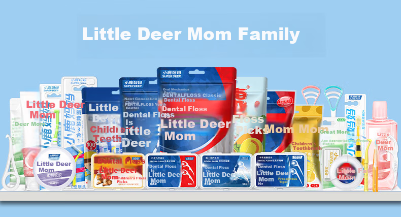 FAWNMUM Fine Dental Floss Picks Family Pack Ultra-Thin Floss Sticks 50 Pieces/box 3 Boxes 150 Pieces 7