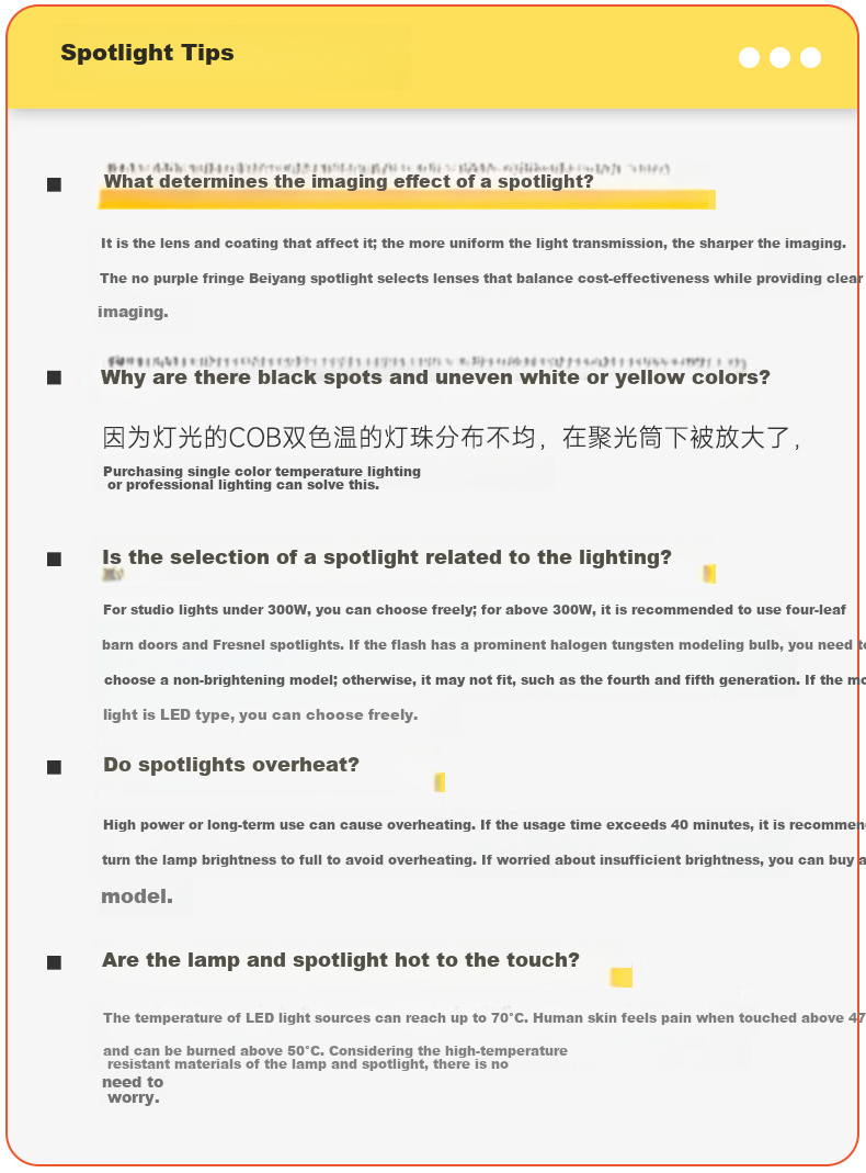 Beiyang QT-02 Photography Spotlight Snoot for Godox Jinbei Studio Flash Bowens Mount Universal Light Shaping Spotlight Lens Bowens Mount 1
