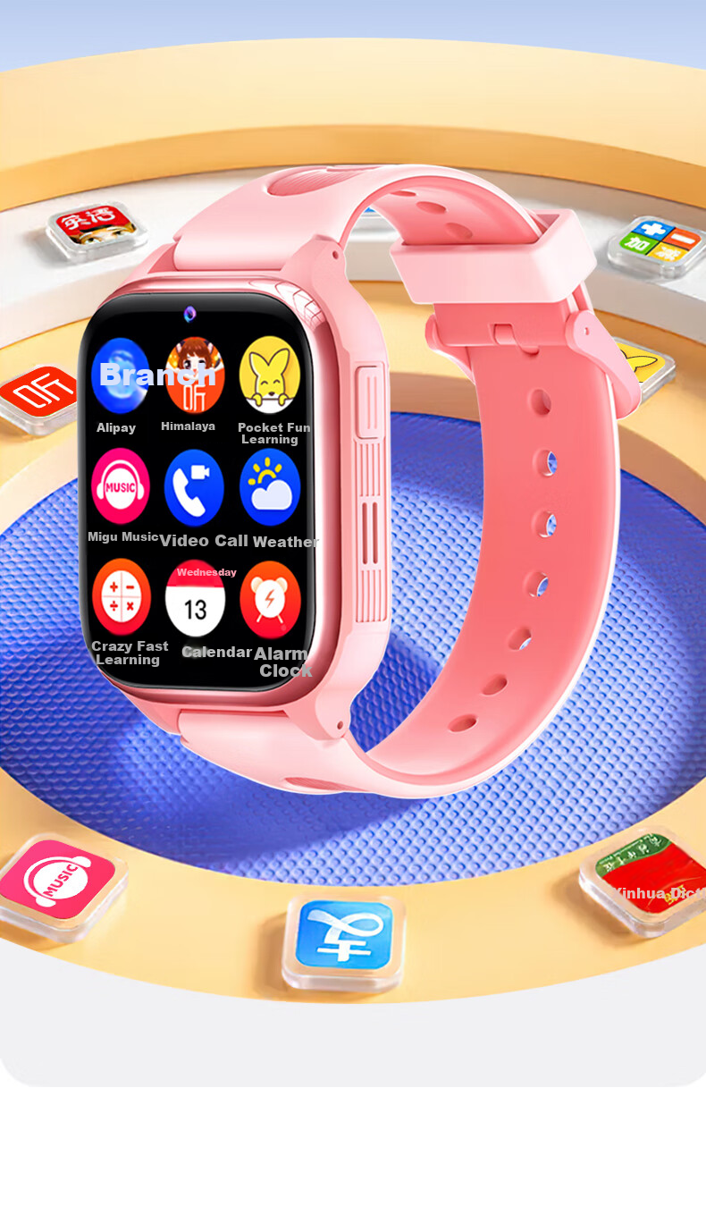 BEXEI Kids Smartwatch for Huawei and Apple Phones, Remote Positioning, Full Network, Waterproof, SIM Card, Genius Phone Watch for Elementary to High School Boys and Girls 10