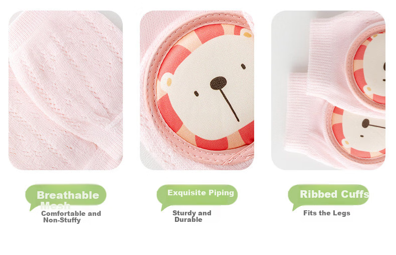 Baby Crawling Knee Pads Summer Thin Toddler Walking Knee Elbow Protectors Anti-Fall Safety Gear 10