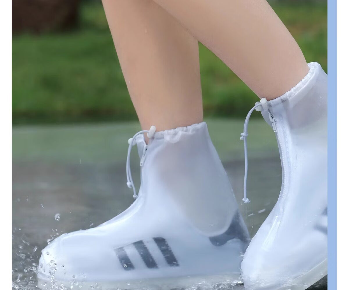 Kelorock Waterproof Sandproof Rain Shoe Covers Outdoor Snowproof Non-slip Wear-resistant Adult Mid-High Boot Covers 10
