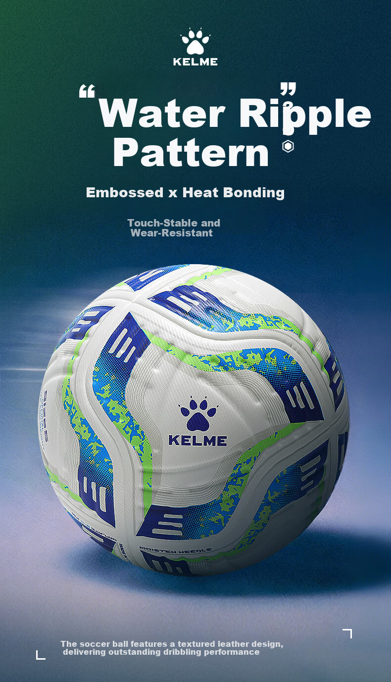 KELME Heat-Sealed Football Youth Training Student Physical Exam Official Size 5 Match Training Standard Durable Size 4 Ball 1