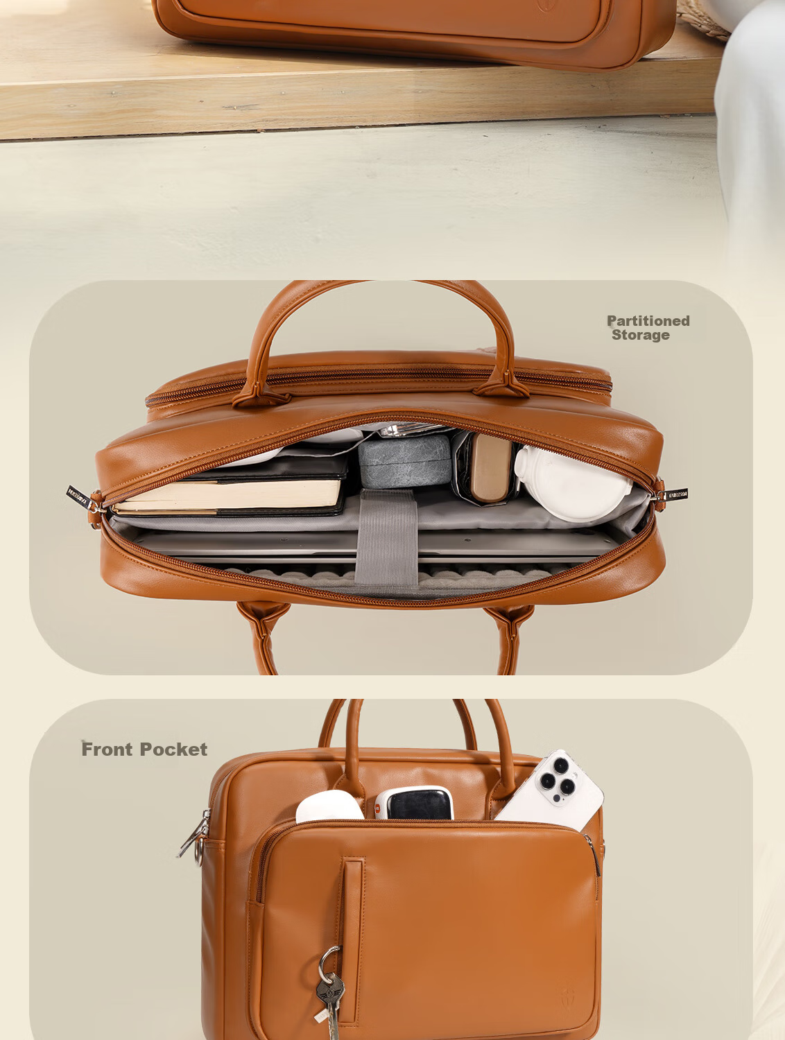 Taikesen Laptop Bag for Huawei 16-inch, Apple, Lenovo 15.6-inch, High Capacity, Stylish Unisex 8