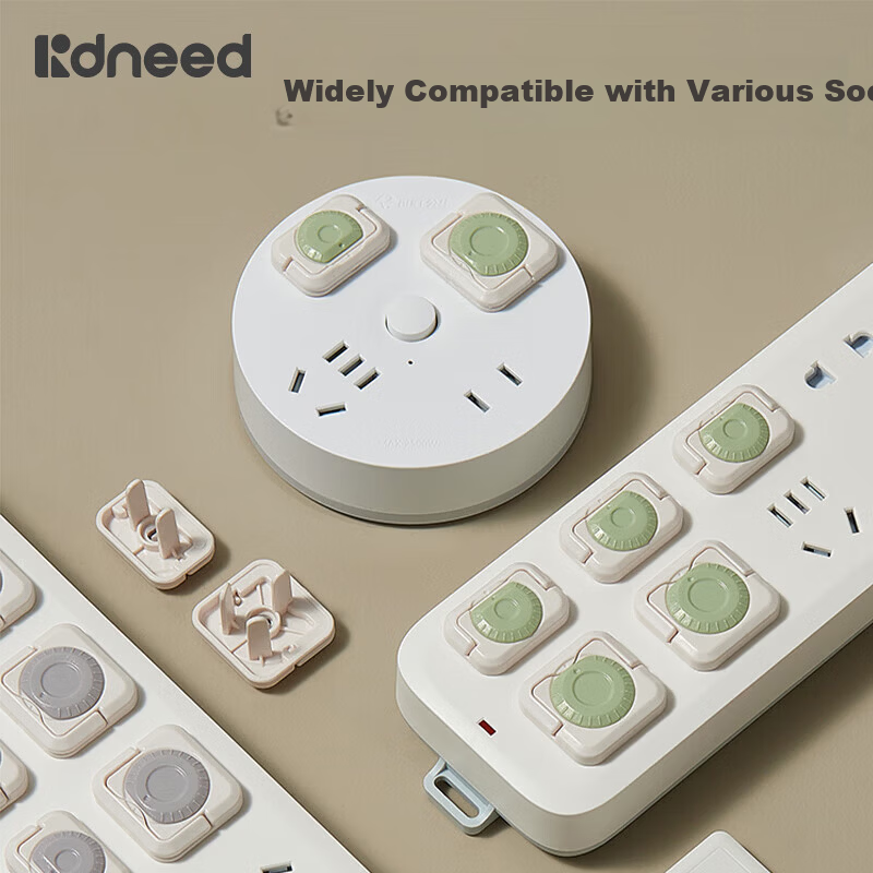 Kidsneed Child Safety Electric Socket Protective Covers Plug Hole Caps 24-Pack Set