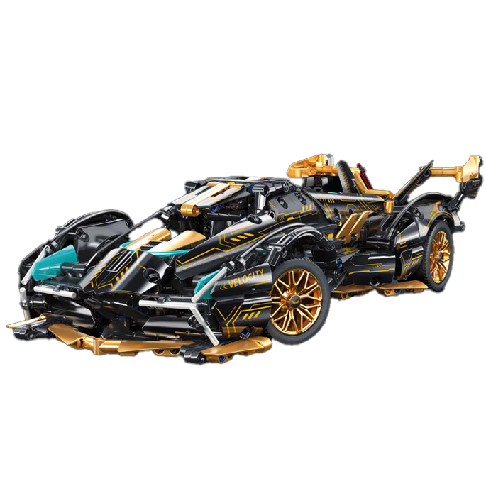 Cute Star Lamborghini Racing Car Building Block Model Compatible with LEGO Toys for Boys Children's Day Gift