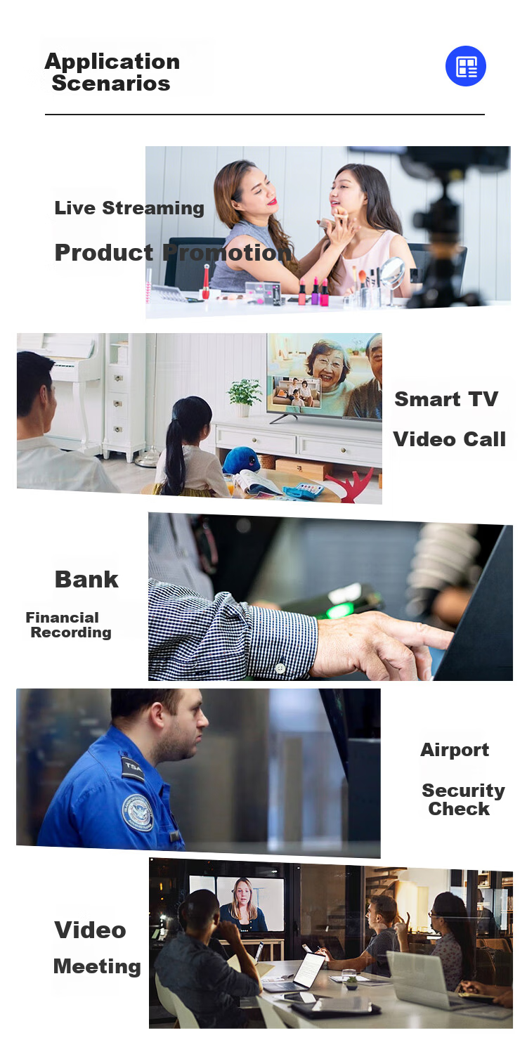 Hikvision 4K HD Vertical Screen PTZ Live Streaming Camera 80x Zoom Computer Live Room Dedicated E-commerce Video Office Influencer Streaming U138R 11