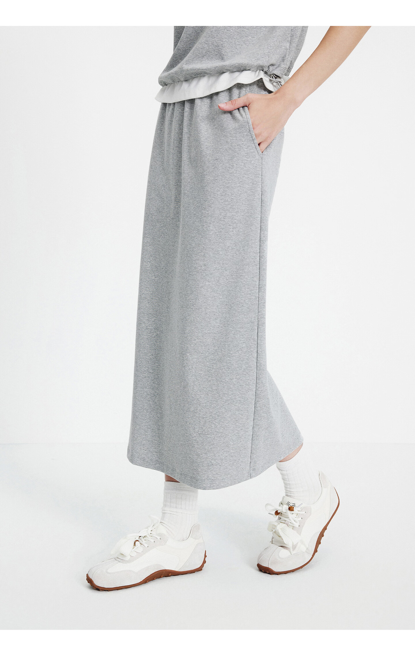 Navigare Italy Small Sailboat 26 New Casual Women's Half Skirt with Back Slit Commuter Versatile Long Skirt 2312876513 25