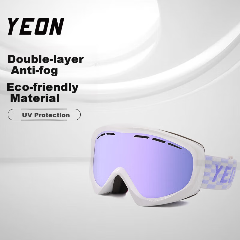 YEON Kids Ski Goggles Youth Double-Layer Cylindrical HD Anti-Fog Y6-N3106