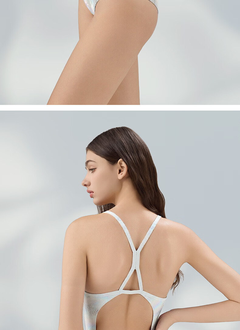 SWANS Women's Triangle Swimsuit, Comfortable Quick-Dry Chlorine-Resistant Professional Training Slim-Fit Hot Spring Swimwear Baiona M 13
