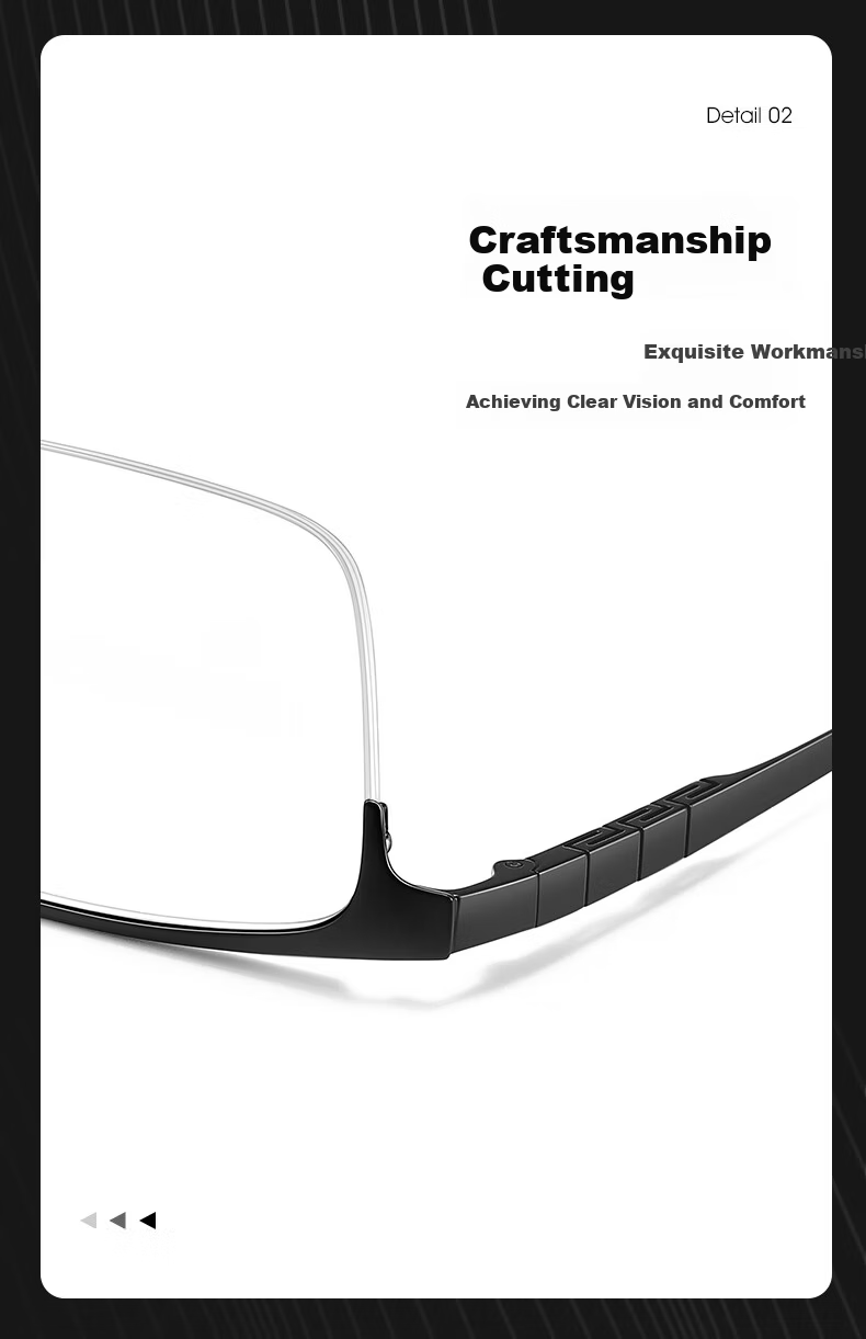 CAPONI Japanese Imported Pure Titanium Bifocal Reading Glasses for Men Ultra-Light Semi-Rimless Smart Zoom Genuine Driving and Walking Use 7