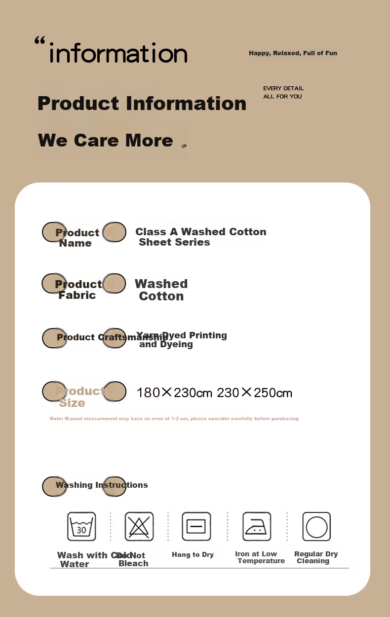 Aiwei A-Class Washed Cotton Single Bed Sheet Dormitory Single 110g Brushed Cotton Sheet Milk Yellow 180*230cm 8