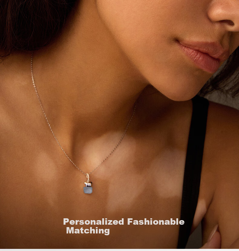HEFANG Lucky Sugar Cube Clavicle Necklace Jewelry Birthday Gift [520 Valentine's Day Gift] for Girlfriend 10