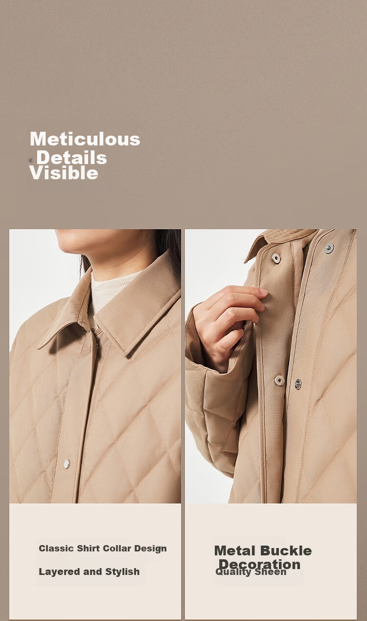 BOSIDENG Spring Autumn 90% Goose Down Lightweight Lapel Slim Fit Long Business Commuter Women's Coat 11
