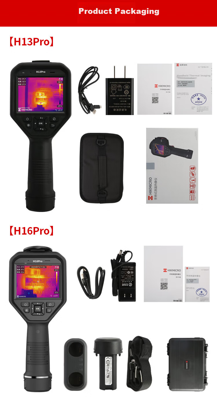 HIKMICRO H16PRO Thermal Imaging Camera High-Precision Infrared Thermal Imager Night Vision Power Inspection Industrial Temperature Measurement Leak Detector 16