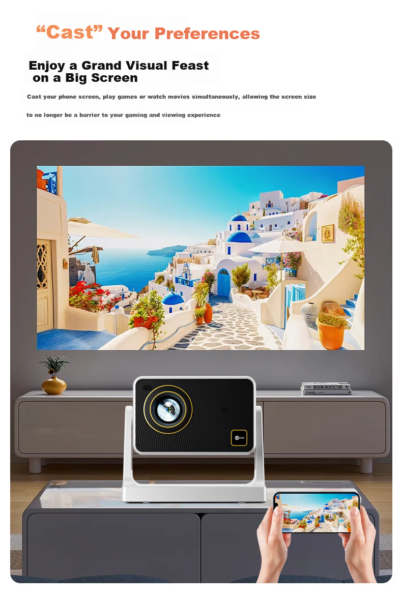 Lecoo Lenovo LK213 PTZ Projector Home Use Smart HD Projector Bedroom Mobile Phone Projection TV (Electric Focus AI Voice Control Home Theater) 11