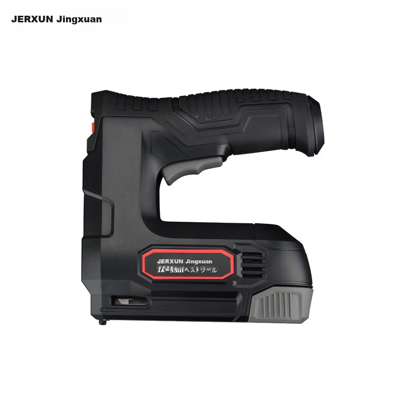 JERXUN Wireless Electric Nail Gun Cordless Brad Nailer Woodworking Staple Gun Household Door Frame Nail Gun Oil Painting Frame Stapler