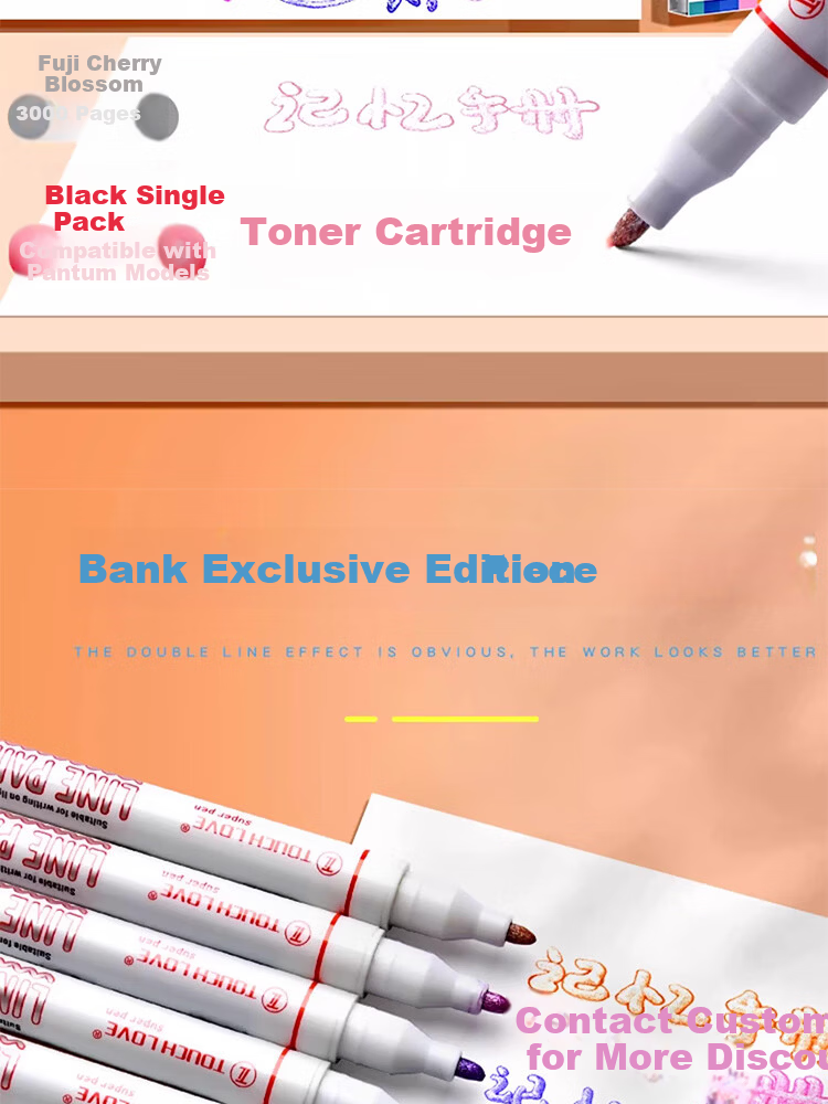 Meijiwan 12-Color Double-Line Outline Pen Set Thick Glitter Quick-Dry Pearl Journal Marker DIY Kids Double-Line Pens 6