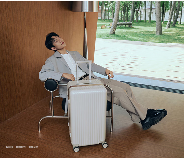 Kala Sheep x Jin Nang Mirror Large Flat Frame Aluminum Frame Cube Luggage 20-inch Carry-on Trolley Suitcase Unisex 8