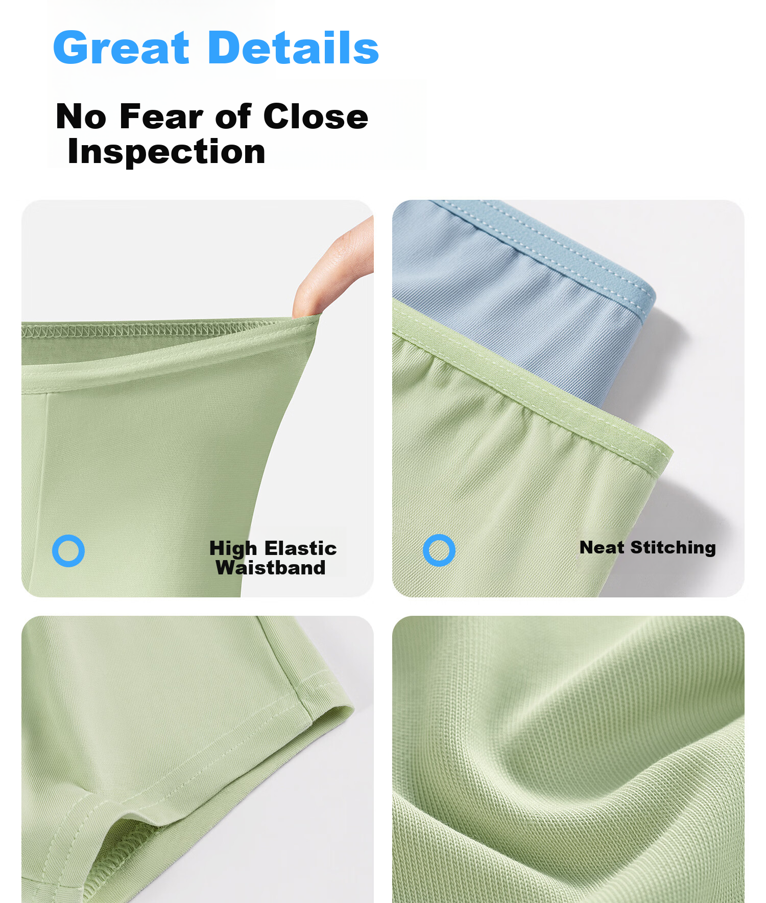 BADIGAO Disposable Cotton Children's Underwear Daily Use Boys Girls Boxer Medical Grade Sterile Wash-Free Shorts 12