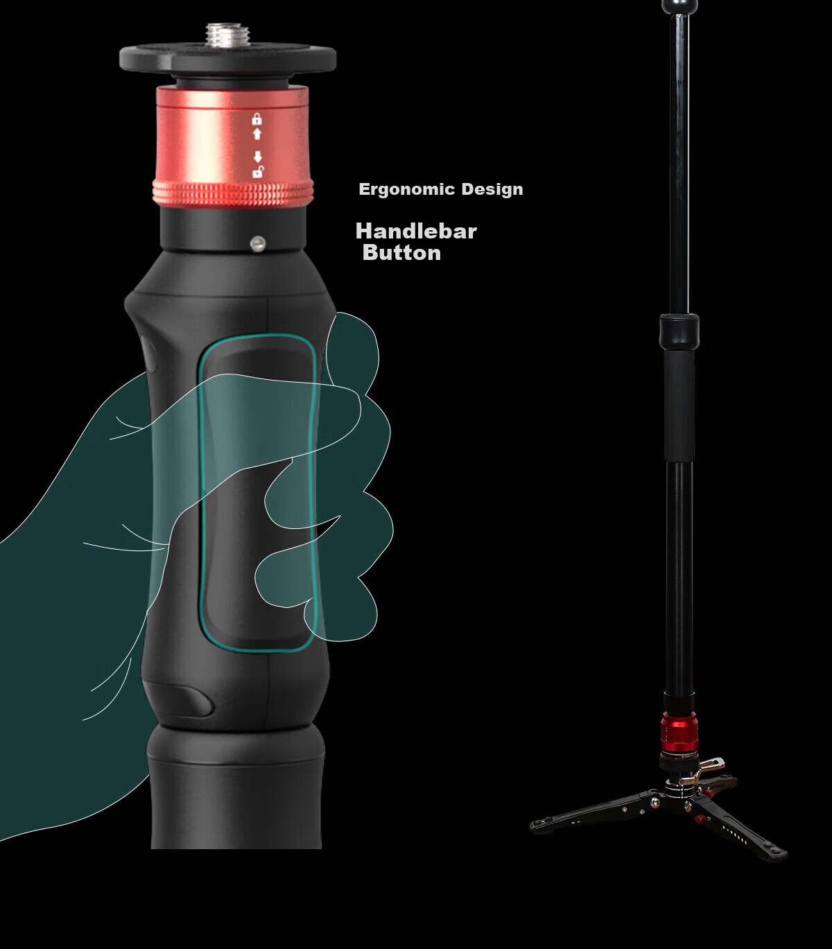 IFOOTAGE Cobra A150S Gen 3 Monopod with One-Touch Elevation Outdoor Portable DSLR Camera Professional Photography Videography Hydraulic Fluid Head Monopod Stand 8