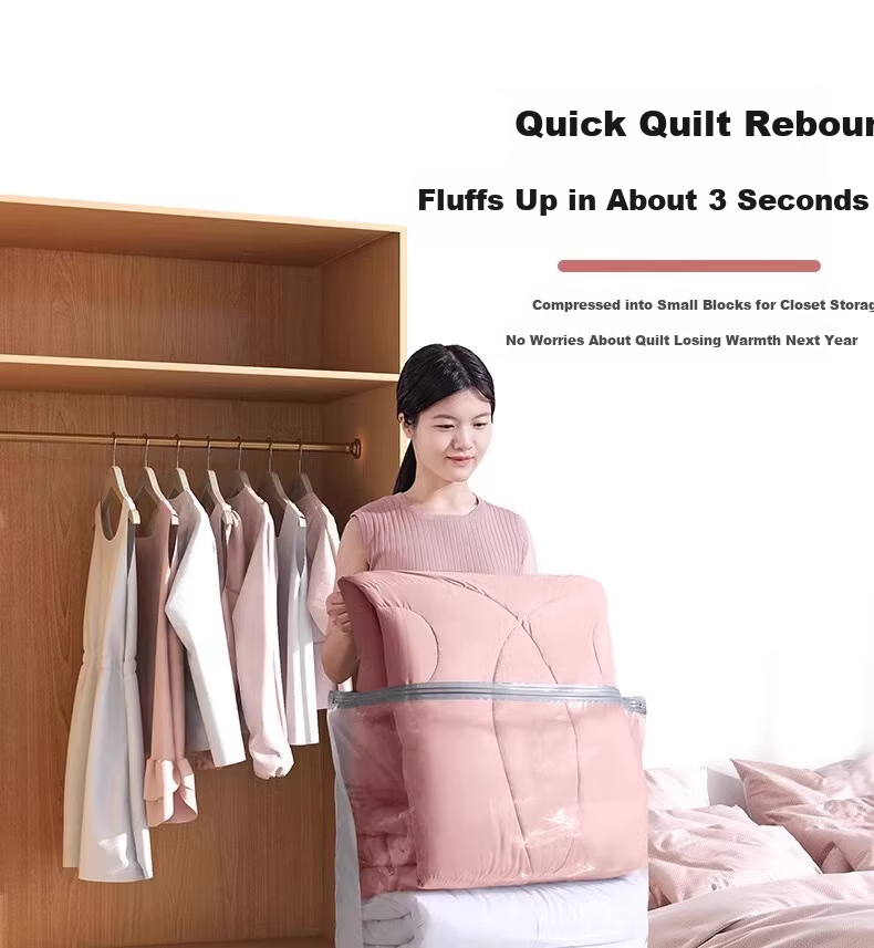 Antu Vacuum Compression Storage Bag Electric Air Pump for Quilts Clothes Down Jackets Sealed No-Pump Organizing Bag 7