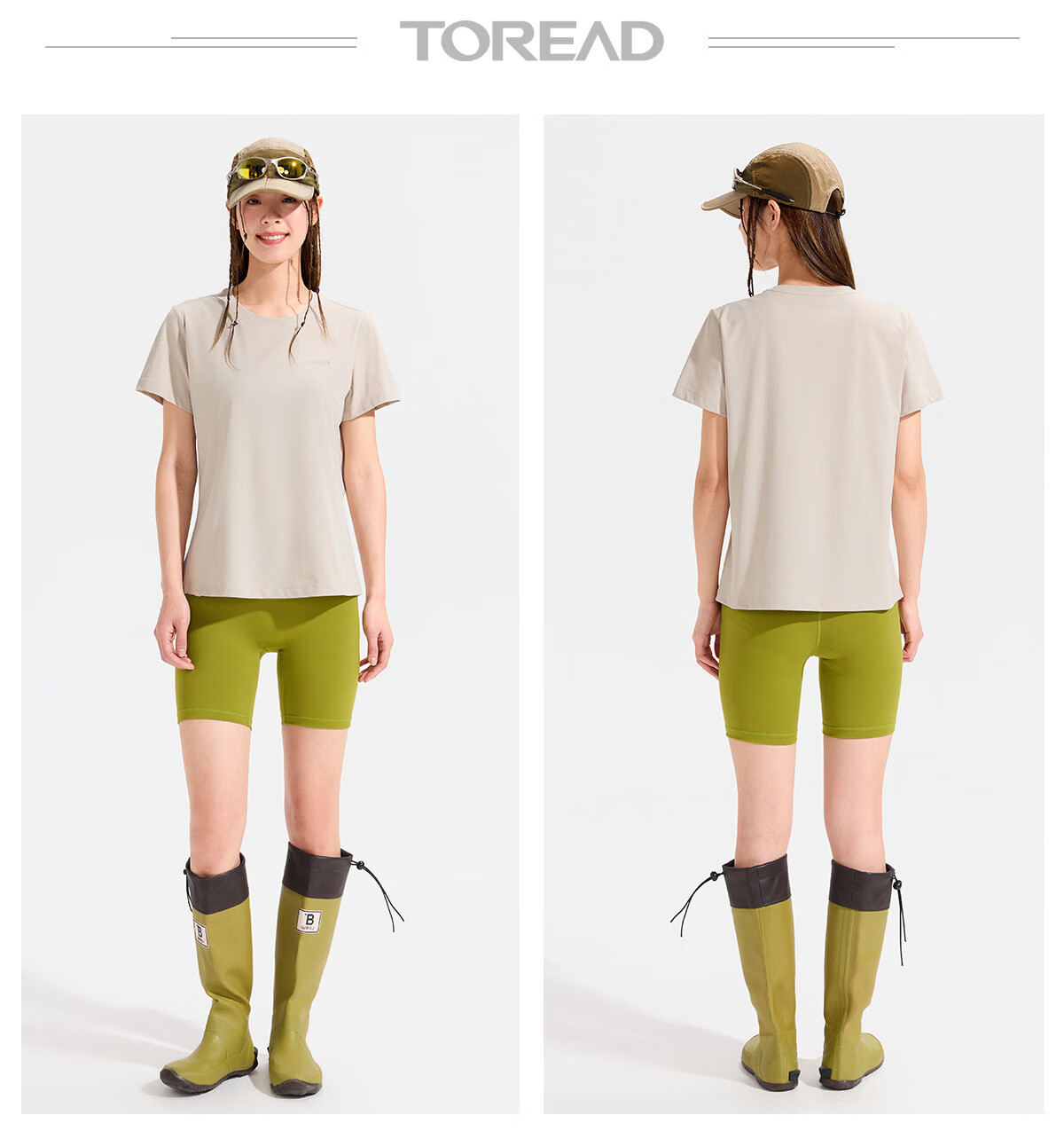 TOREAD Quick-Dry T-Shirt 26 Spring Summer New Couple Breathable Short Sleeve Sun Protection Round Neck Stretch Sports Top TAJJBO81754 11