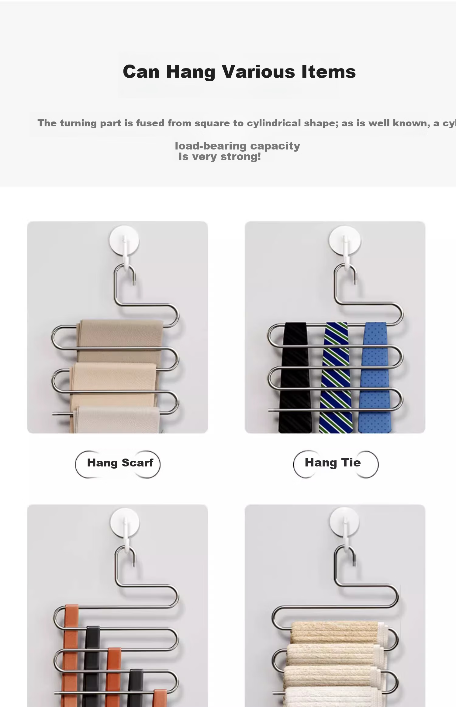 MUYA Stainless Steel Multi-Layer Pants Hanger Multifunctional Home Wardrobe Storage Organizer 4