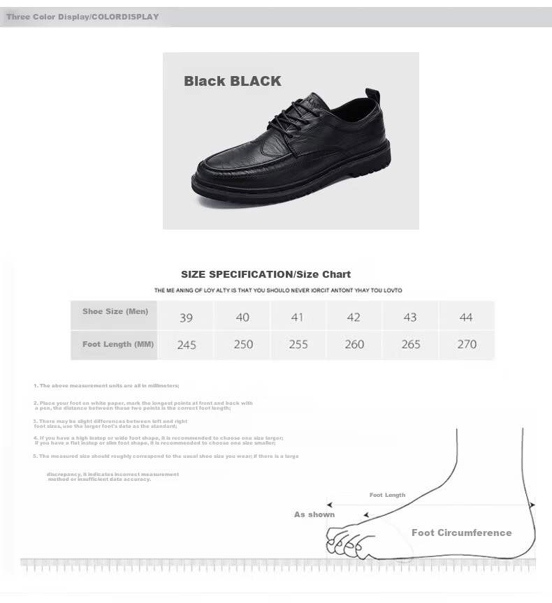 MULINSEN Men's Shoes, Business Formal Casual Shoes, Soft Upper And Sole, Small Leather Shoes, Black, Size 39, 2901 3