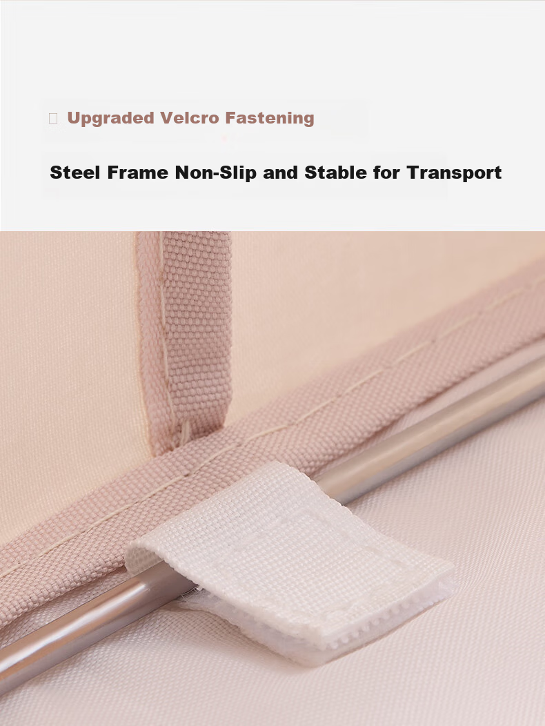 EACHY Clothes Storage Box Fabric Storage Container for Clothes Folding, Quilts, And Toys - 41L Almond Pink 13